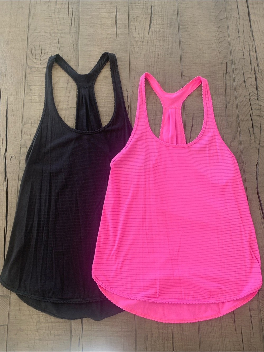 lululemon athletica Racerback Tank - Black & Hot Pink